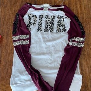 Maroon “pink” long sleeve shirt
